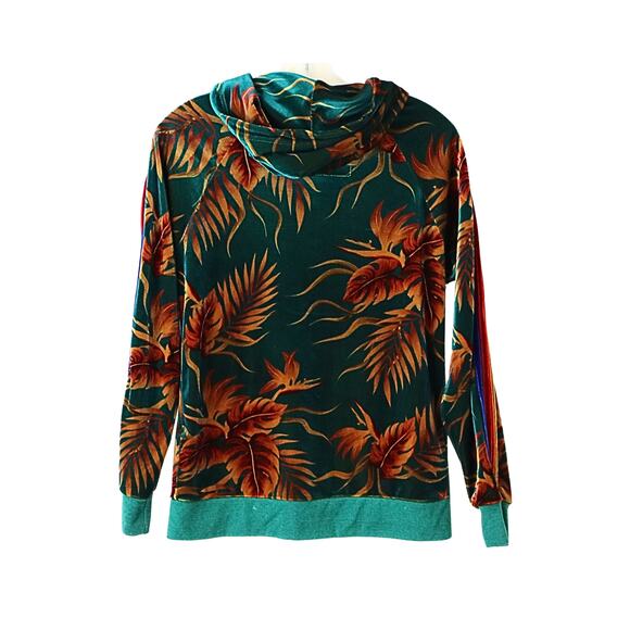 Classic Velvet Relaxed Zip Hoodie - Palm Leaf - S - Picture 2 of 2